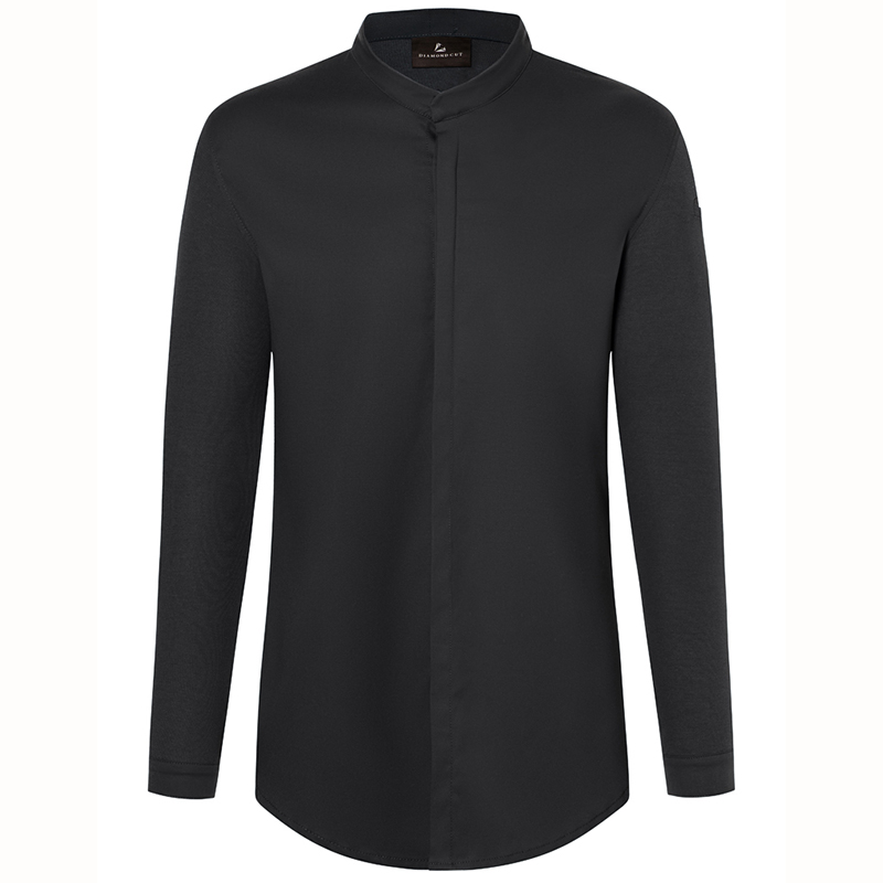 Chaqueta chef diamond manga larga negro