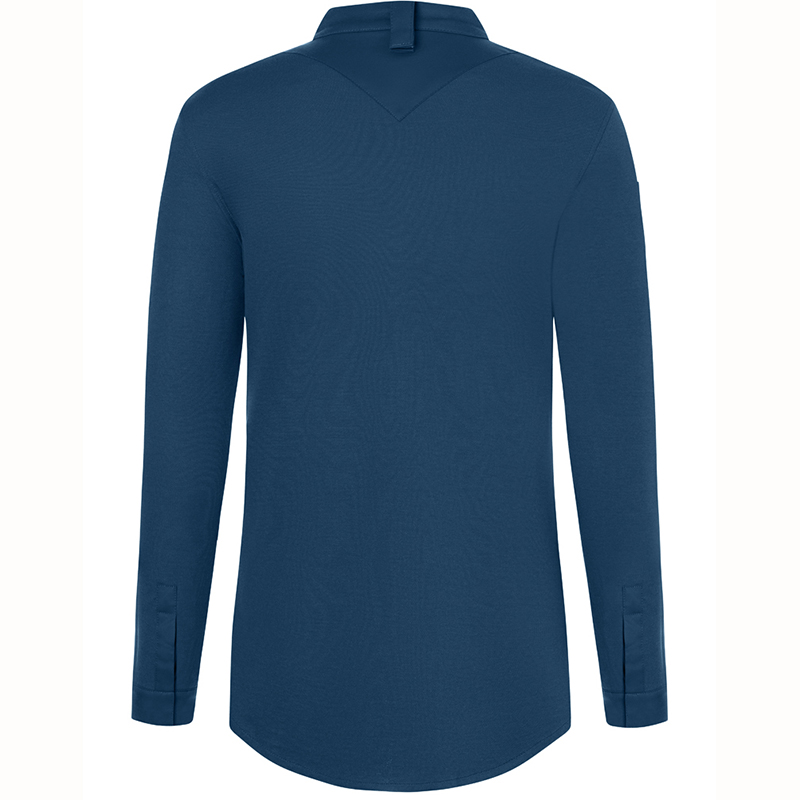 Chaqueta chef diamond manga larga azul acero