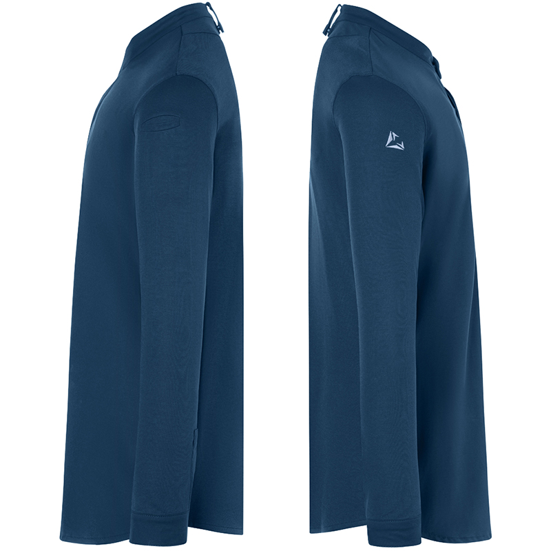 Chaqueta chef diamond manga larga azul acero