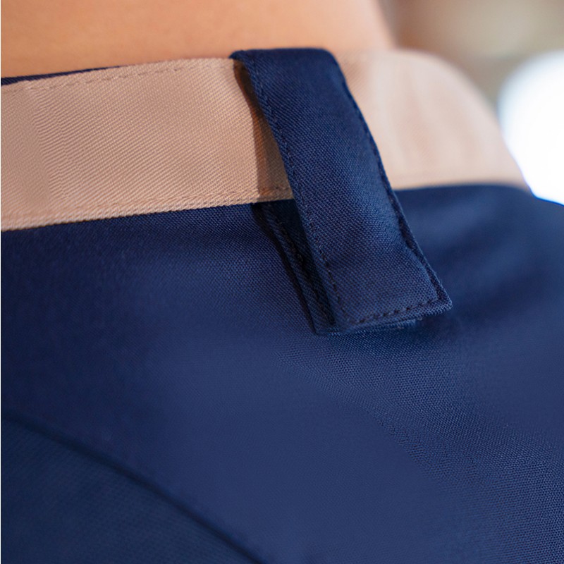 Chaqueta chef diamond manga larga azul acero