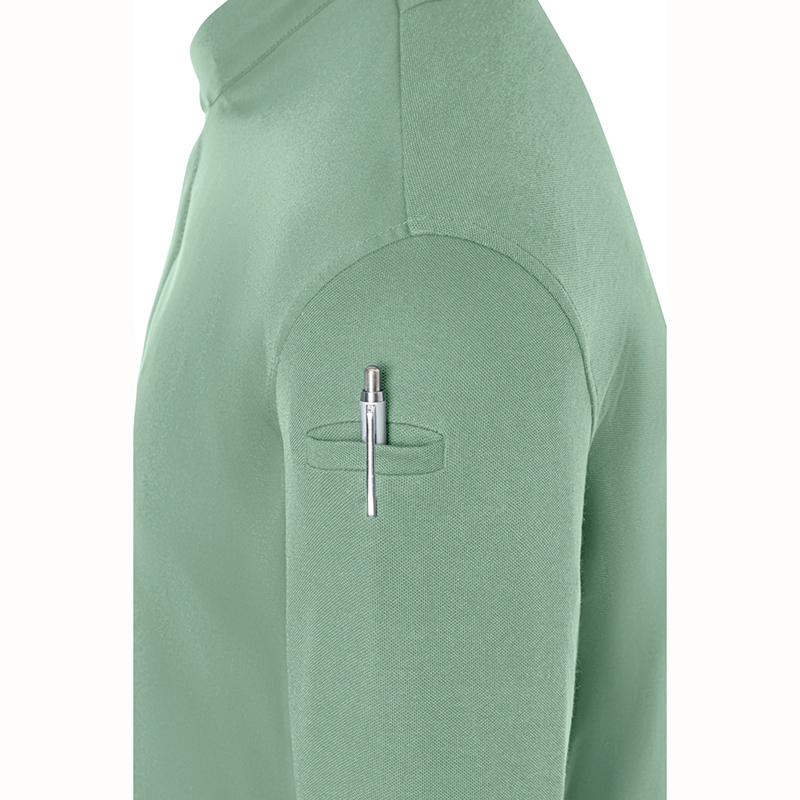 Chaqueta chef diamond manga larga Verde pastel