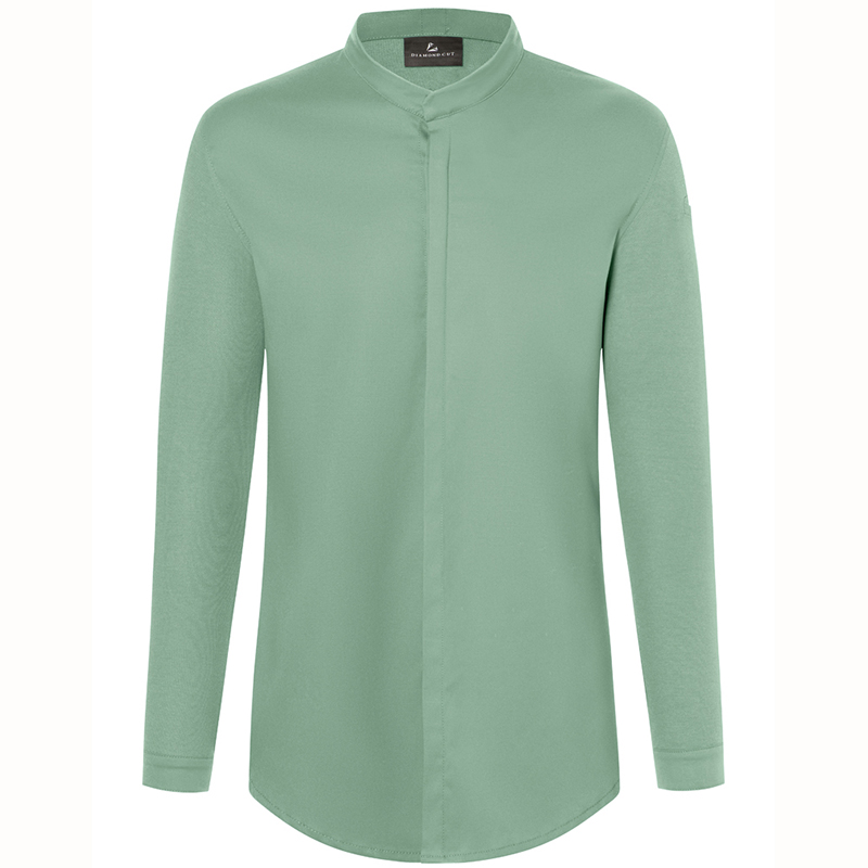 Chaqueta chef diamond manga larga Verde pastel