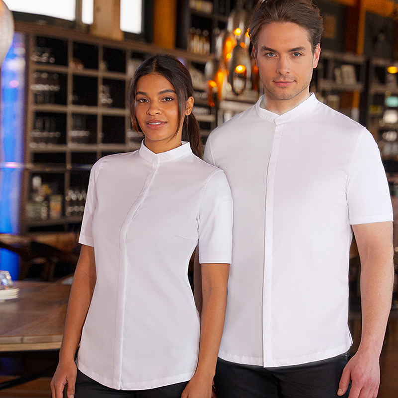 Chaqueta de chef diamond Blanco