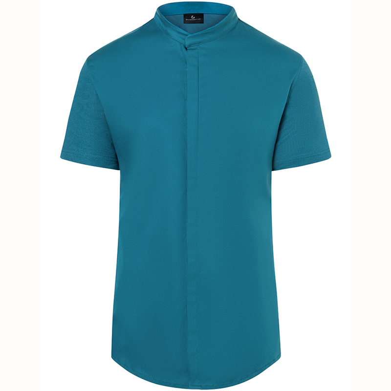 Chaqueta de chef diamond azul petroleo