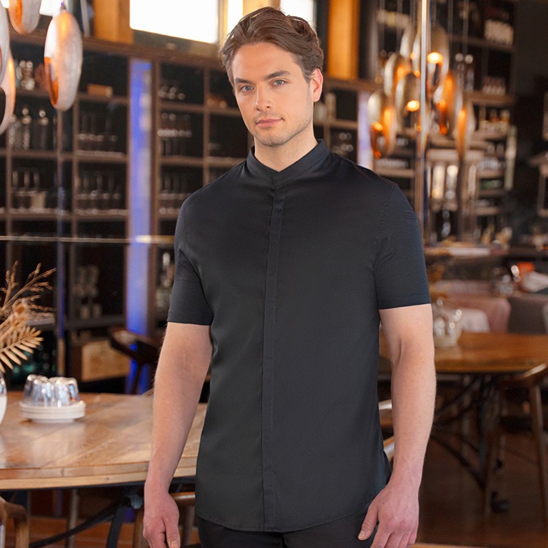 Chaqueta de chef diamond negro