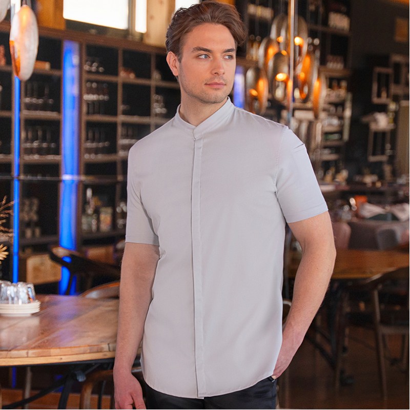 Chaqueta de chef diamond Gris plata