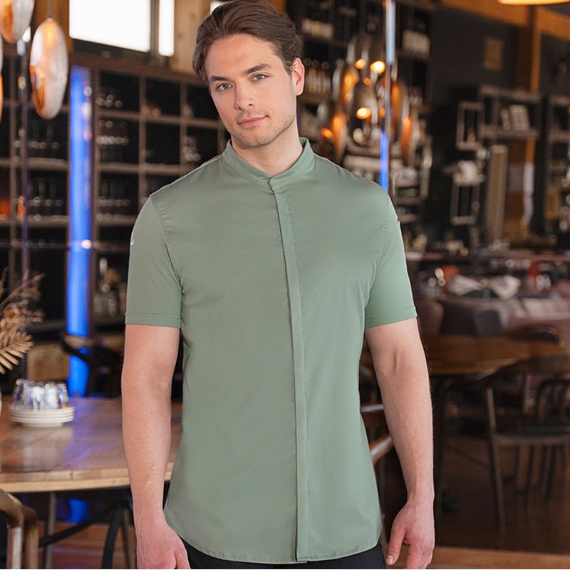 Chaqueta de chef diamond Verde pastel