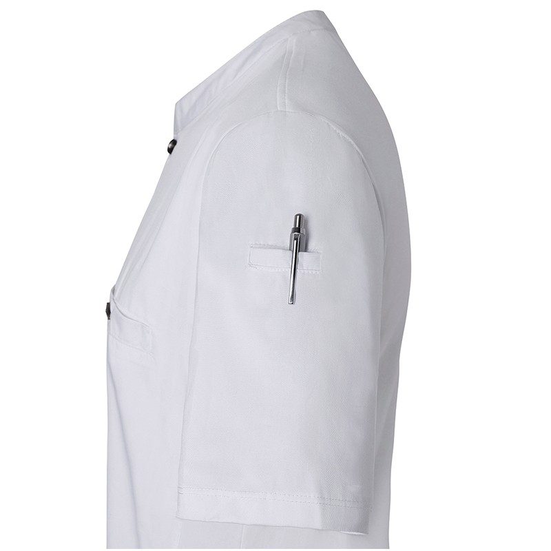 Moderna camiseta de cocinero blanca