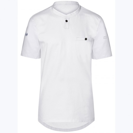 Moderna camiseta de cocinero blanca