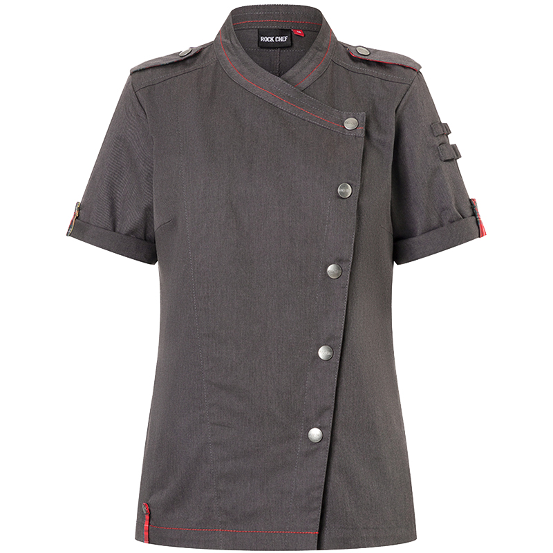 Chaqueta de cocinera rock chef negra