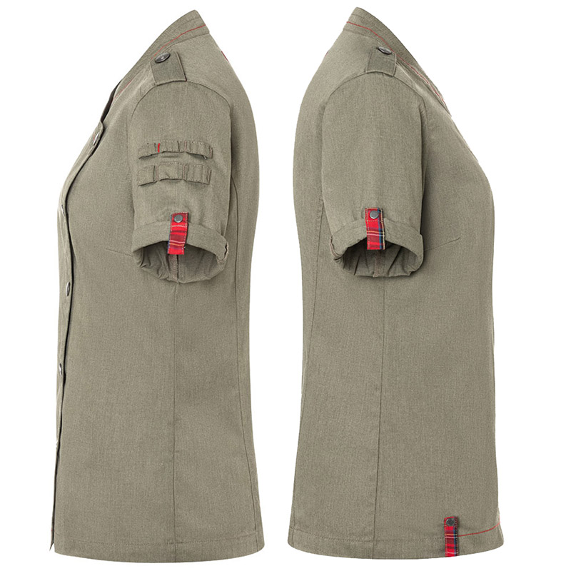 Chaqueta de cocinera Rock chef verde vintage
