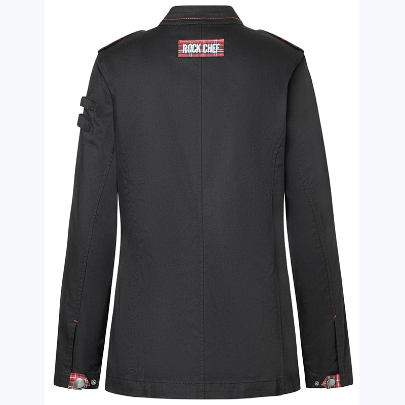 Chaqueta de cocinera Rock chef manga larga