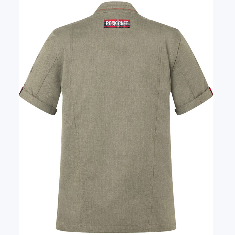 Chaqueta de chef rock verde vintage
