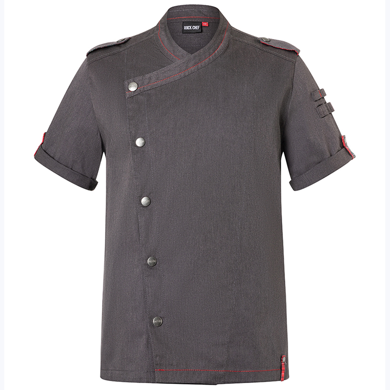 Chaqueta de chef elegante y rockera