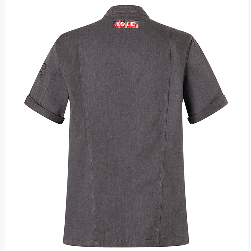 Chaqueta de chef elegante y rockera