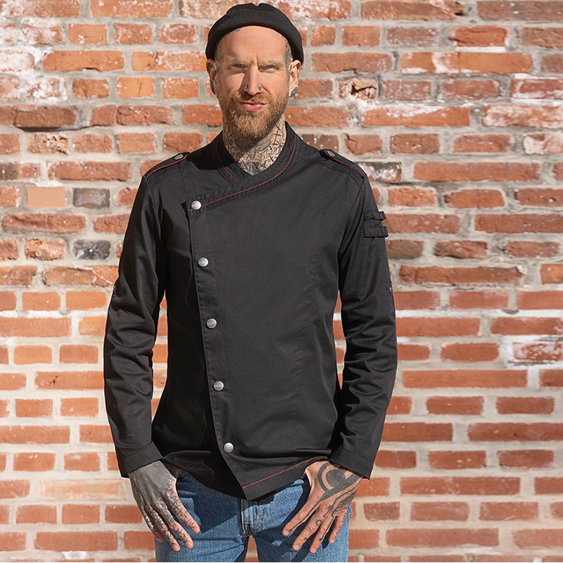 Chaqueta  Rock chef manga larga negra