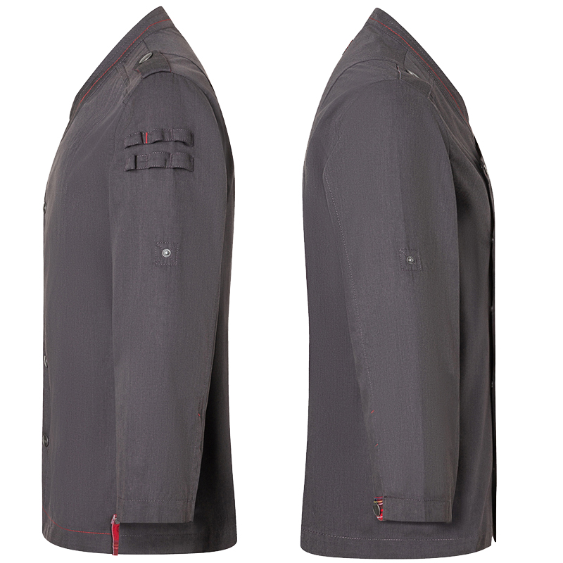 Chaqueta de Rock chef manga larga negra