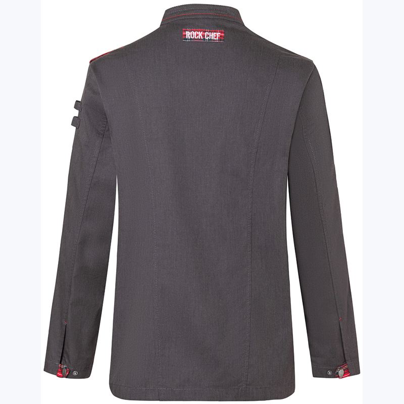 Chaqueta de Rock chef manga larga negra