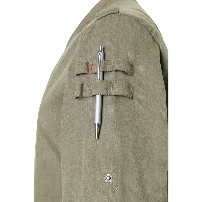 Chaqueta de Rock chef manga larga verde vintage