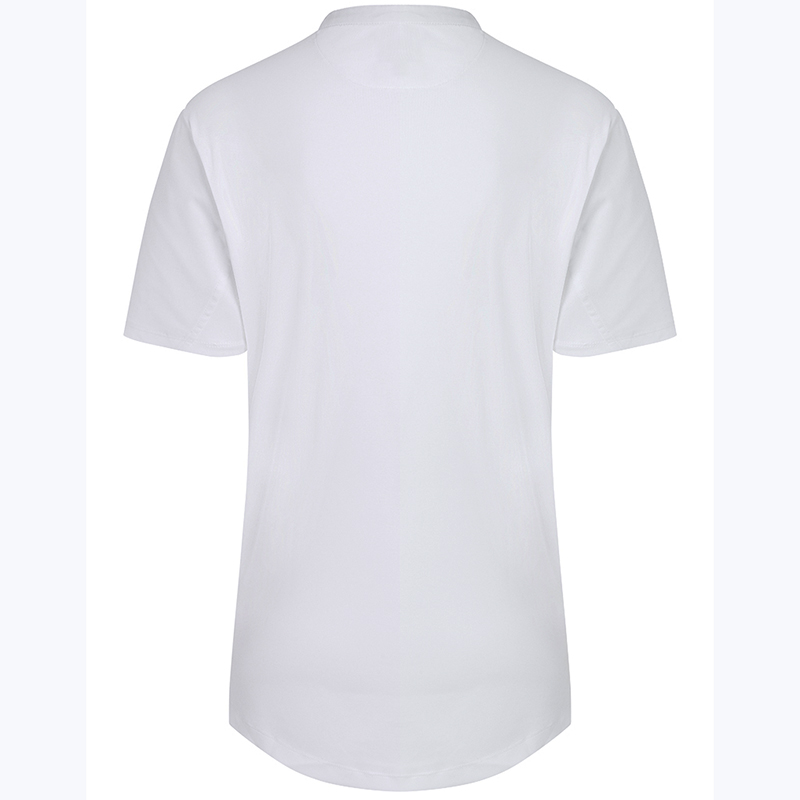 Moderna camiseta de cocinera blanca