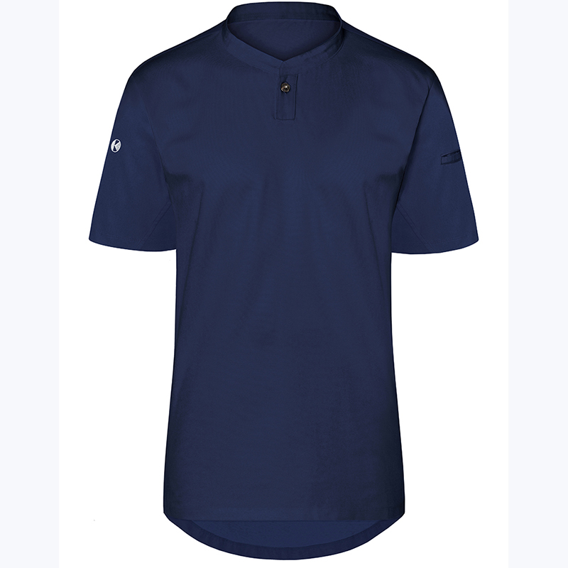 Moderna camiseta de cocinera navy