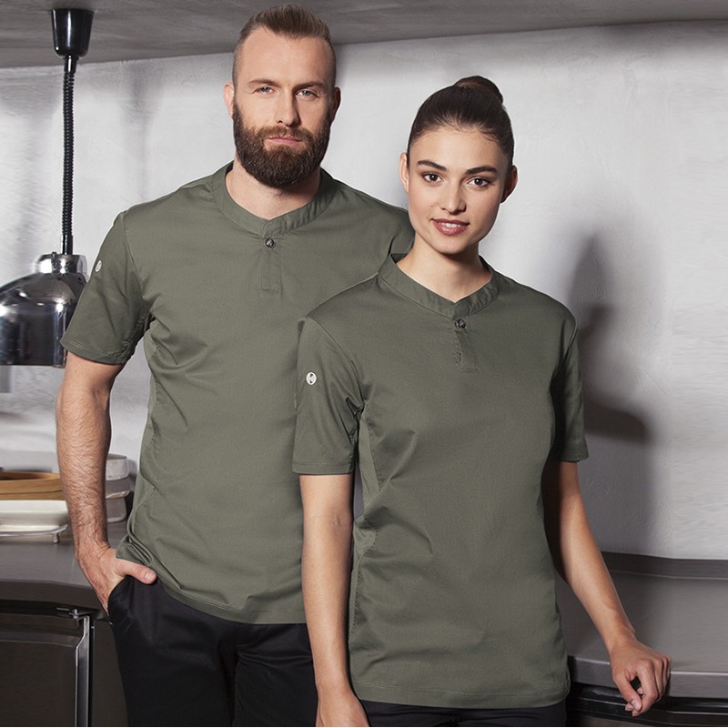 Moderna camiseta de cocinera sage
