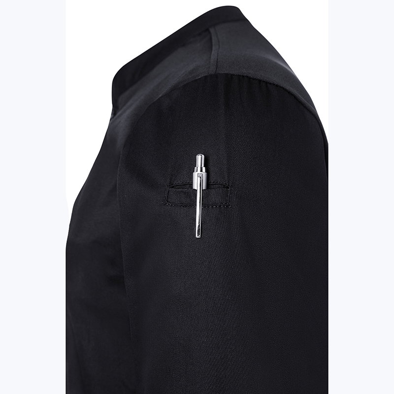 Moderna camiseta de cocinera negro M/L