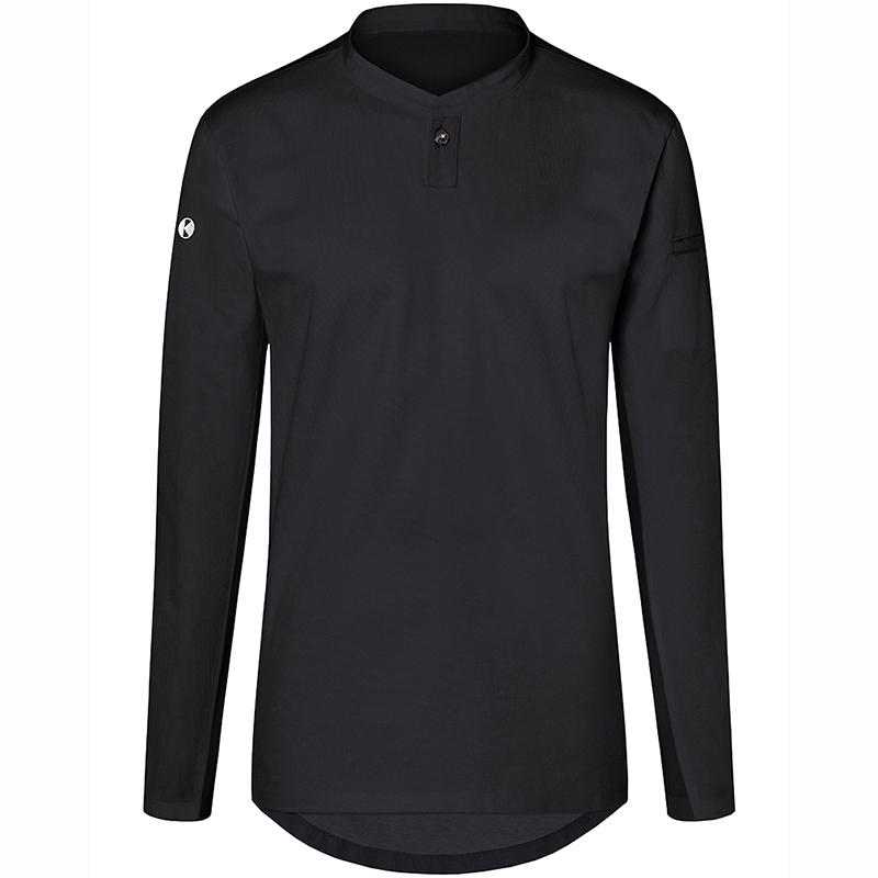 Moderna camiseta de cocinera negro M/L