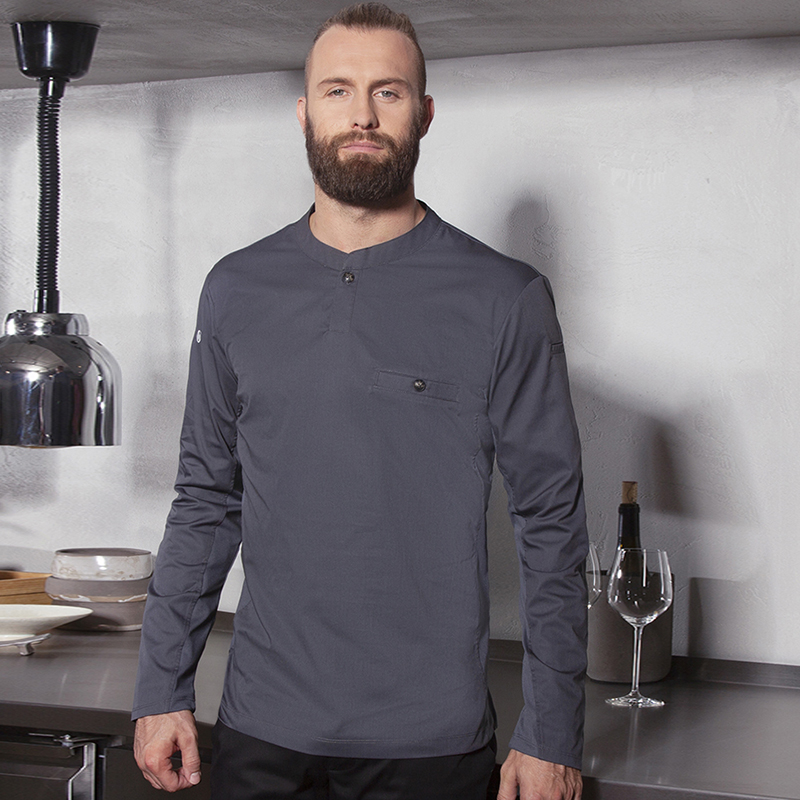 Moderna camiseta de cocinero Antracita M/L