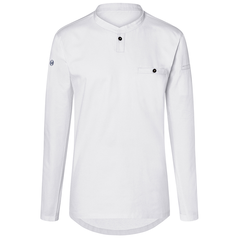 Moderna camiseta de cocinero blanco M/L