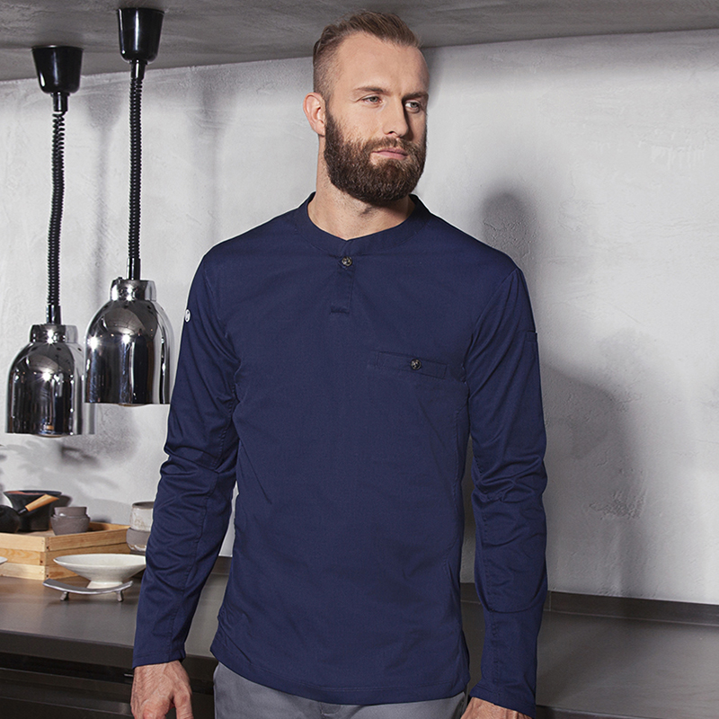 Moderna camiseta de cocinero marino M/L