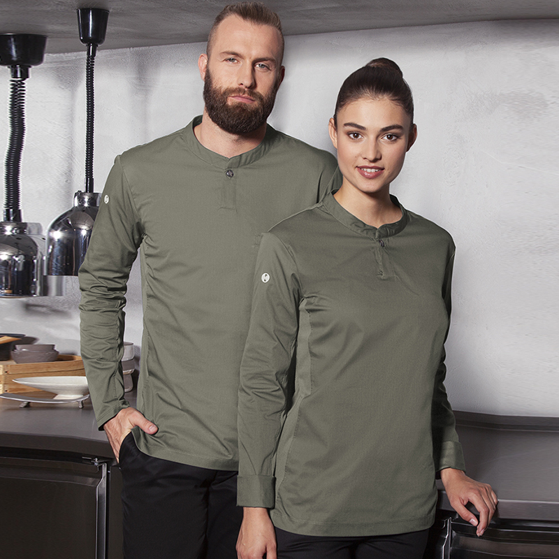 Moderna camiseta de cocinero sage M/L