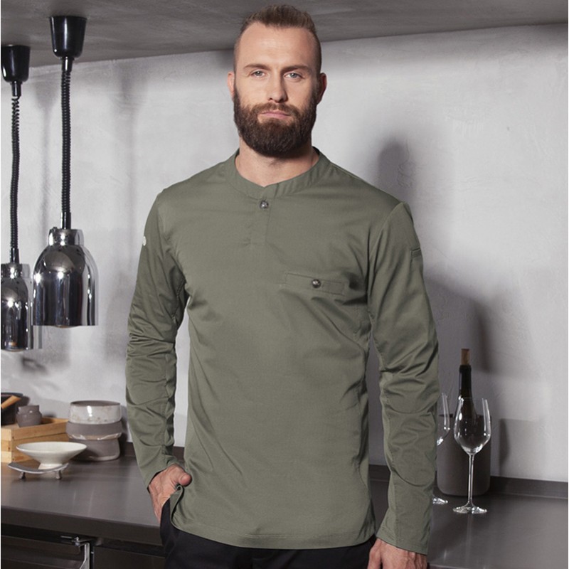 Moderna camiseta de cocinero sage M/L