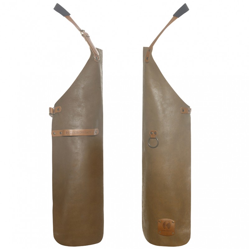 Delantal 100% Piel natural, caramelo