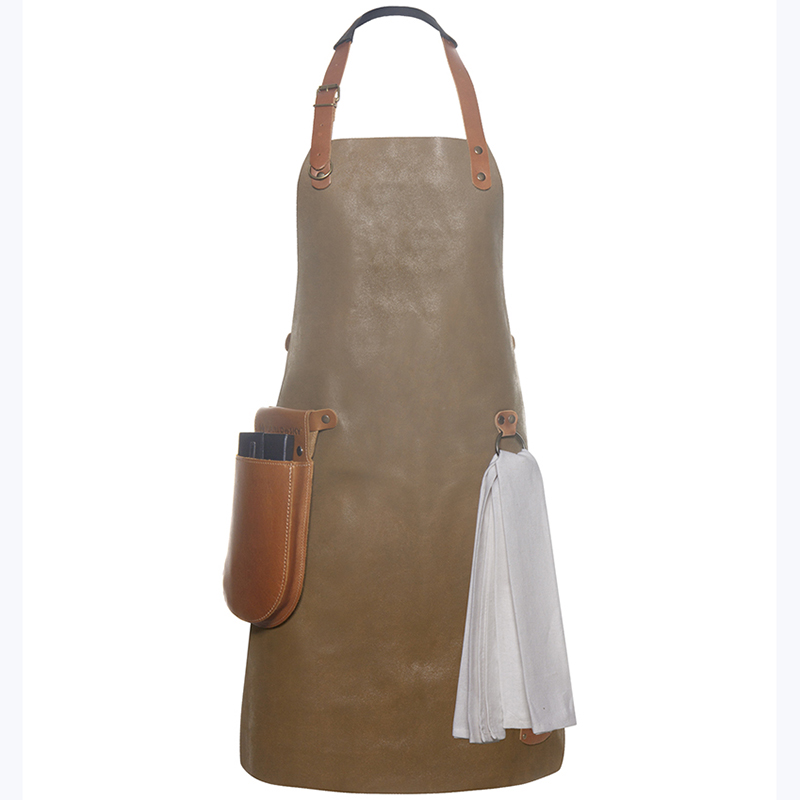 Delantal 100% Piel natural, caramelo