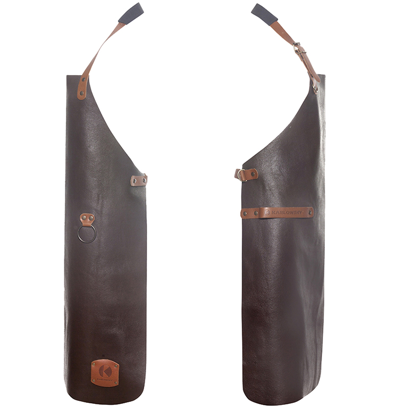 Delantal 100% Piel natural, moka