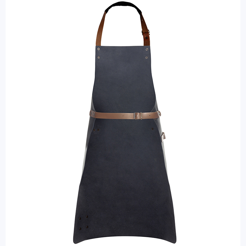 Delantal 100% Piel natural, negro