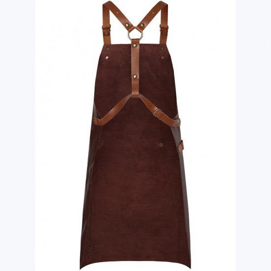 Delantal 100% Piel natural moka
