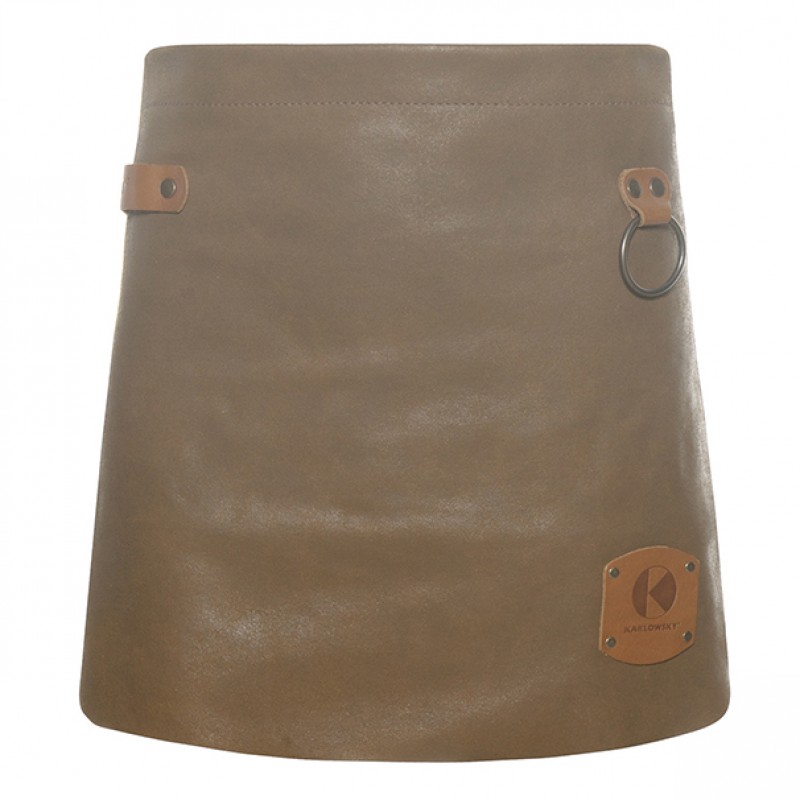 Delantal 100% Piel natural, caramelo