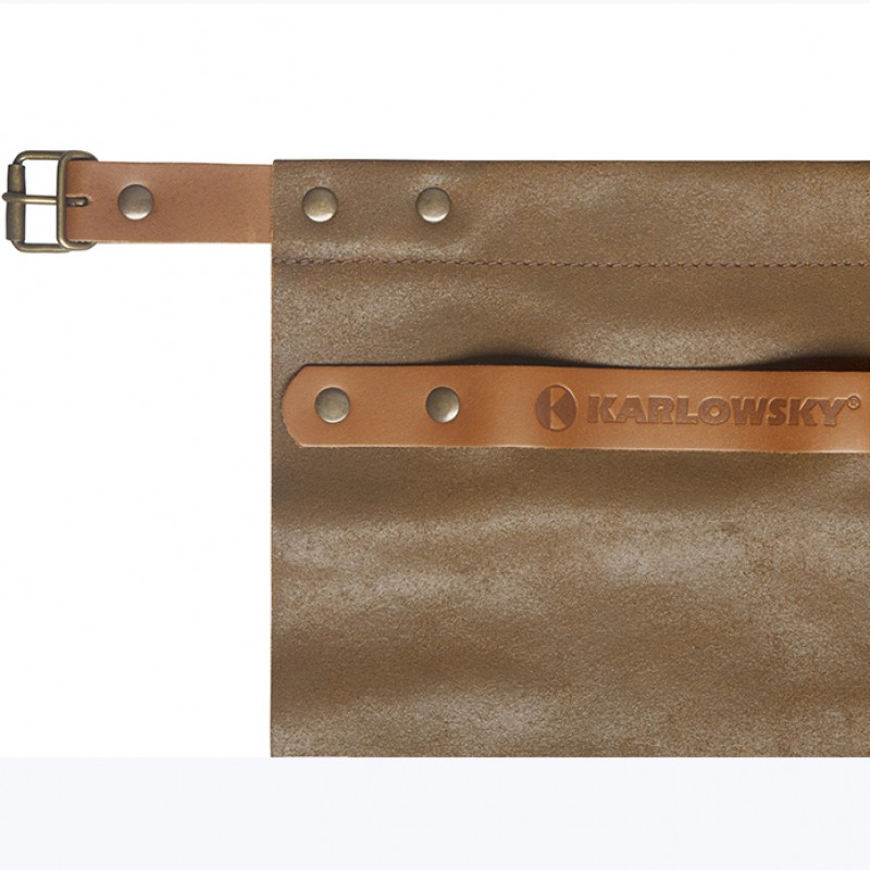 Delantal 100% Piel natural, caramelo