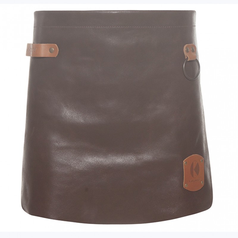 Delantal 100% Piel natural, moka