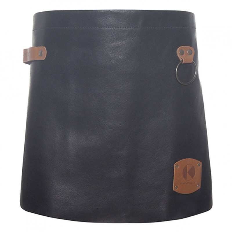 Delantal 100% Piel natural, negro