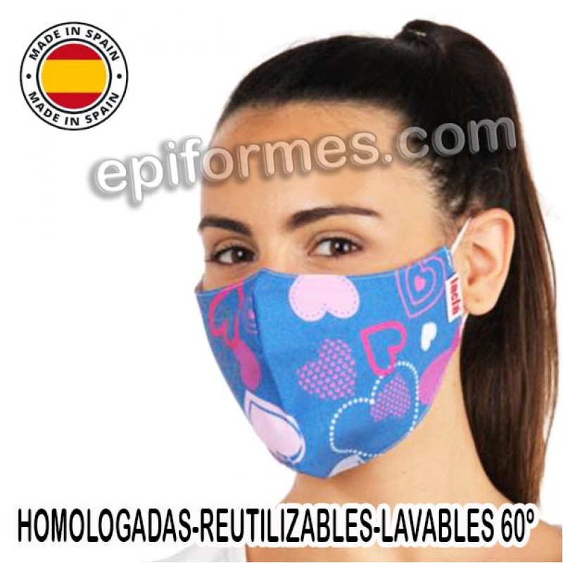 Mascarilla HOMOLOGADA estampado tejano