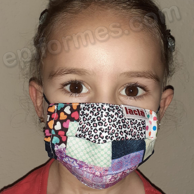 Mascarilla infantil Equivalente FFTP2 Patchwork