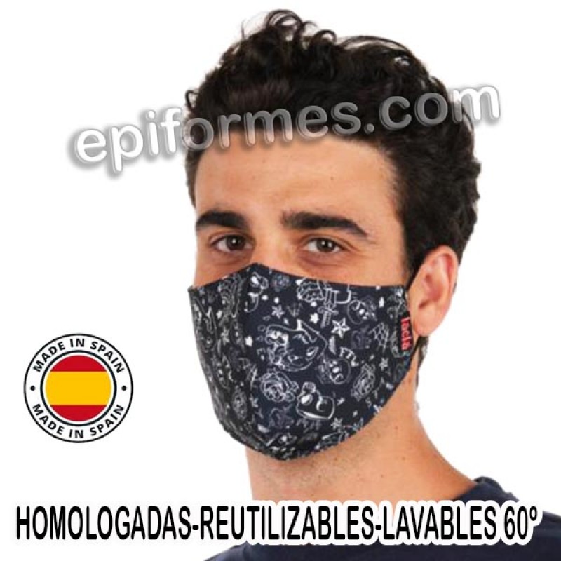 Mascarilla HOMOLOGADA reutilizable Tatoo