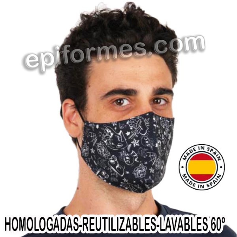 Mascarilla HOMOLOGADA reutilizable Tatoo