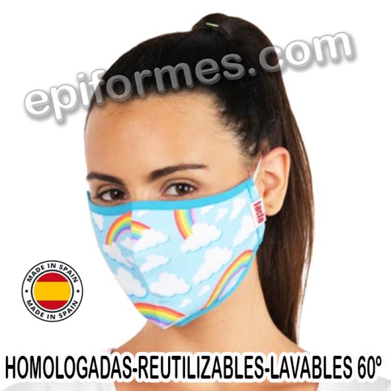 Mascarilla HOMOLOGADA Arcoiris