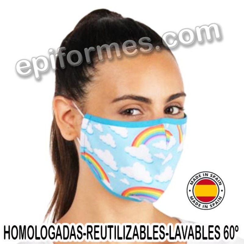 Mascarilla HOMOLOGADA Arcoiris