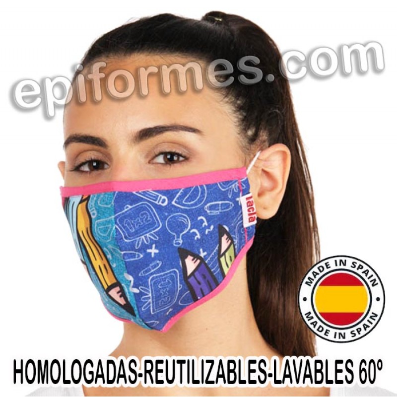 Mascarilla HOMOLOGADA lápìces de colores