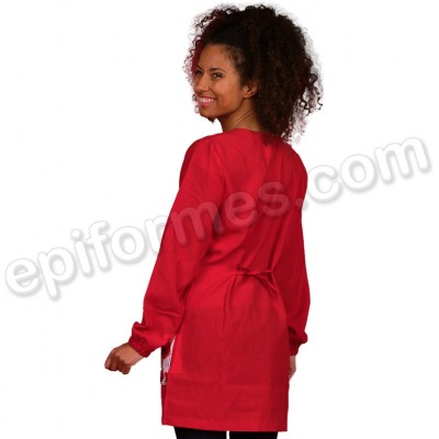 Bata de Maestra Amapola Roja - Personalizable